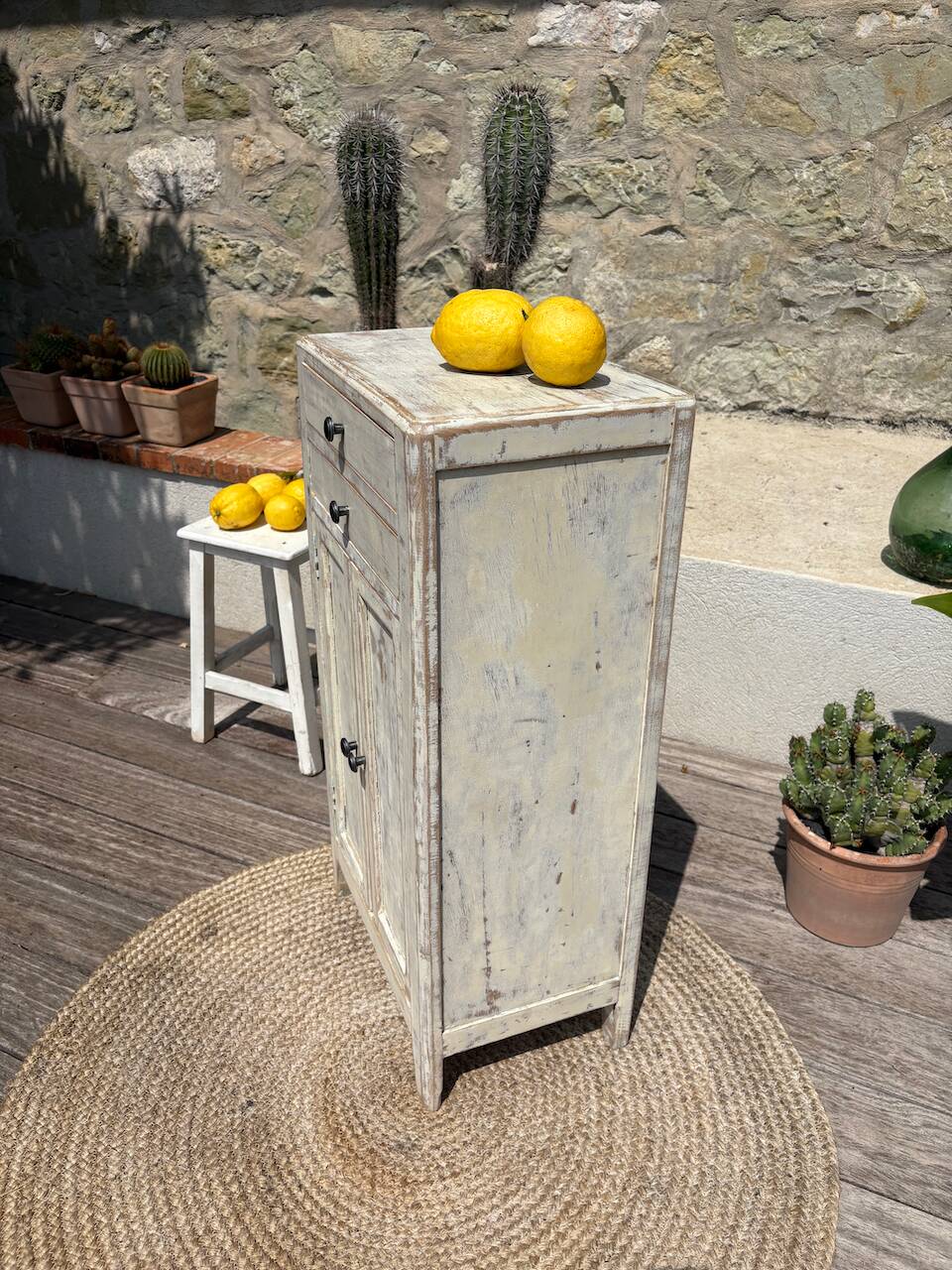 Mini patinated Parisian buffet