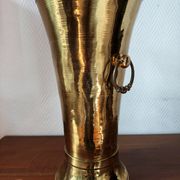 Vintage brass umbrella stand