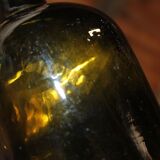 Old smoked glass bottle