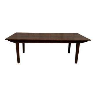 Ancienne table de ferme en sapin massif debut XXeme , 235cm