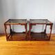 Pair of vintage 70/80s bedside tables and sofa ends
