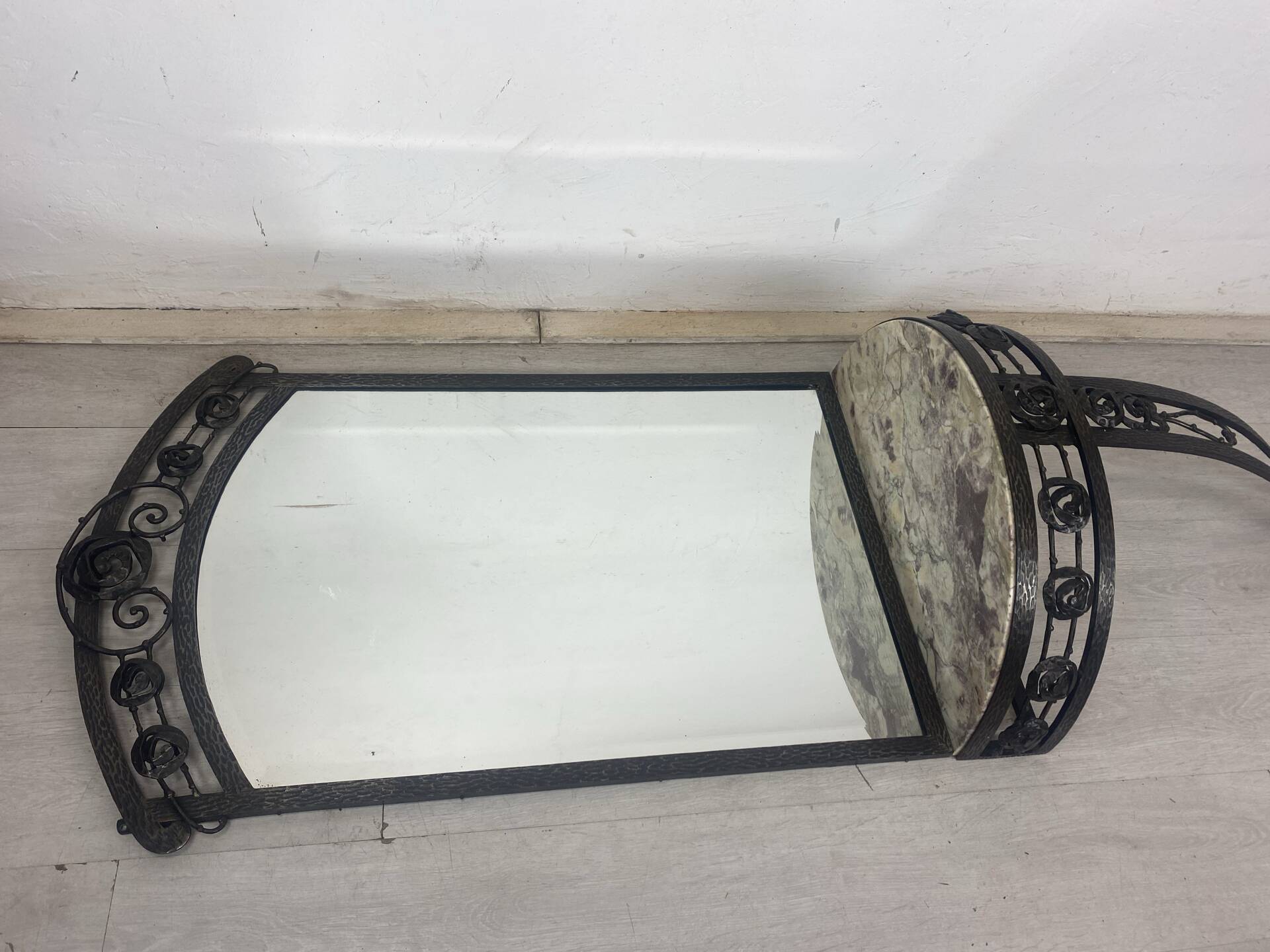 Console et miroir art déco