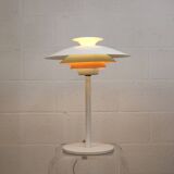 White vintage Danish desk lamp by Jeka Metaltryk - Model Sofie - Denmark 70s