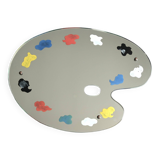 Large mirror in the shape of a paint palette, 1950s