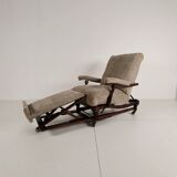 English reclining library chair (circa 1860)