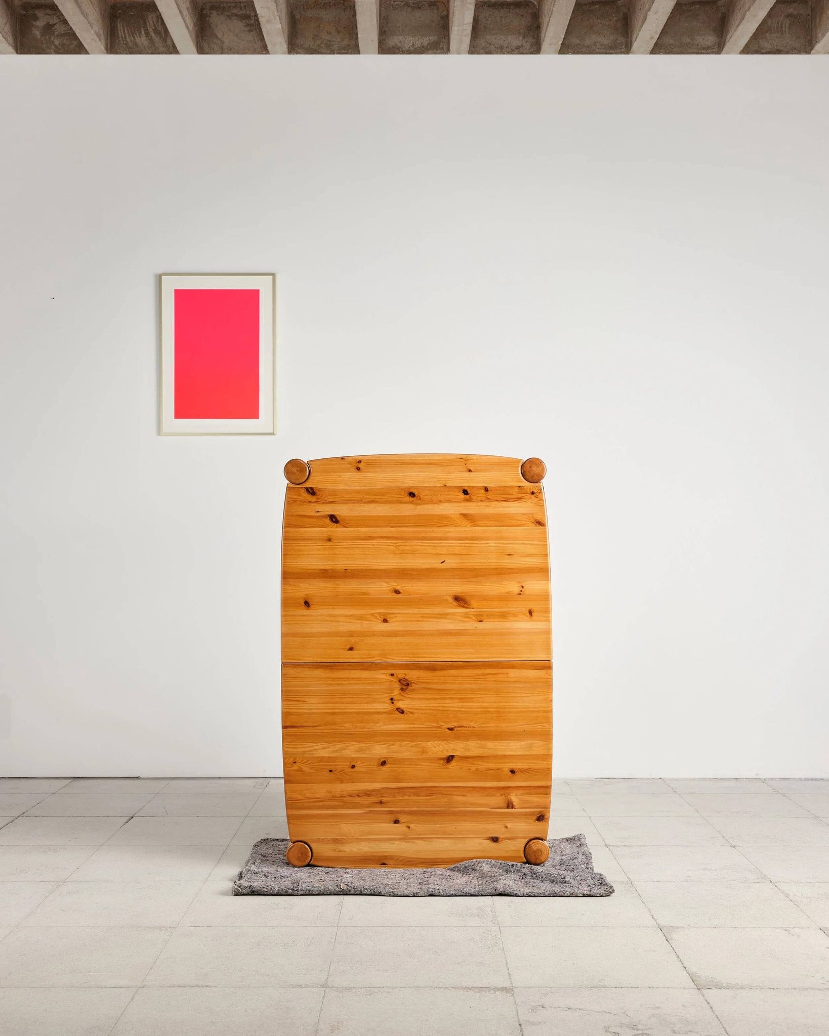 Table et 6 fauteuils brutalistes, Rainer Daumiller, Danemark, années 70