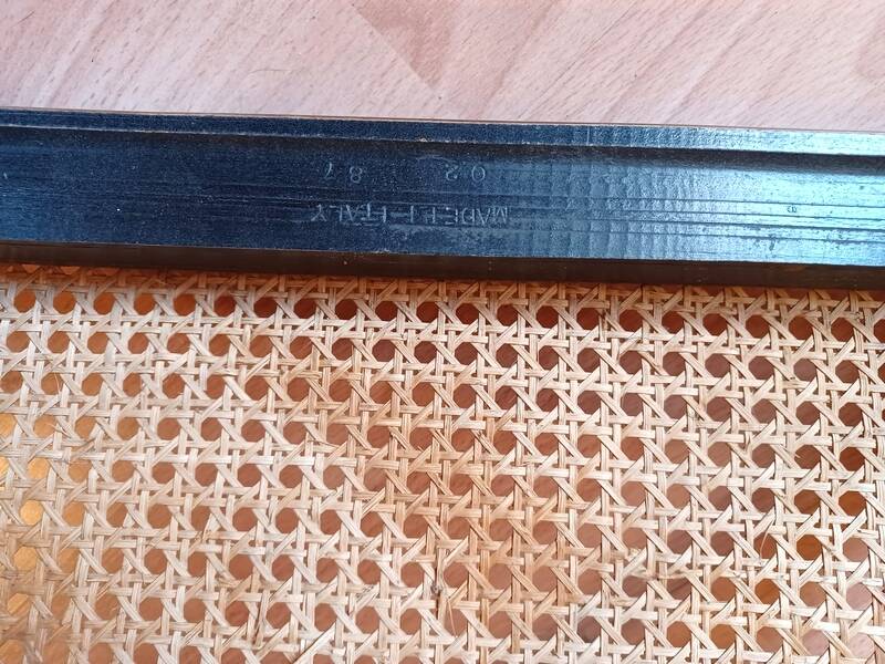 Pair of B32 Cesca chairs by Marcel Breuer, designed in 1987, stamped