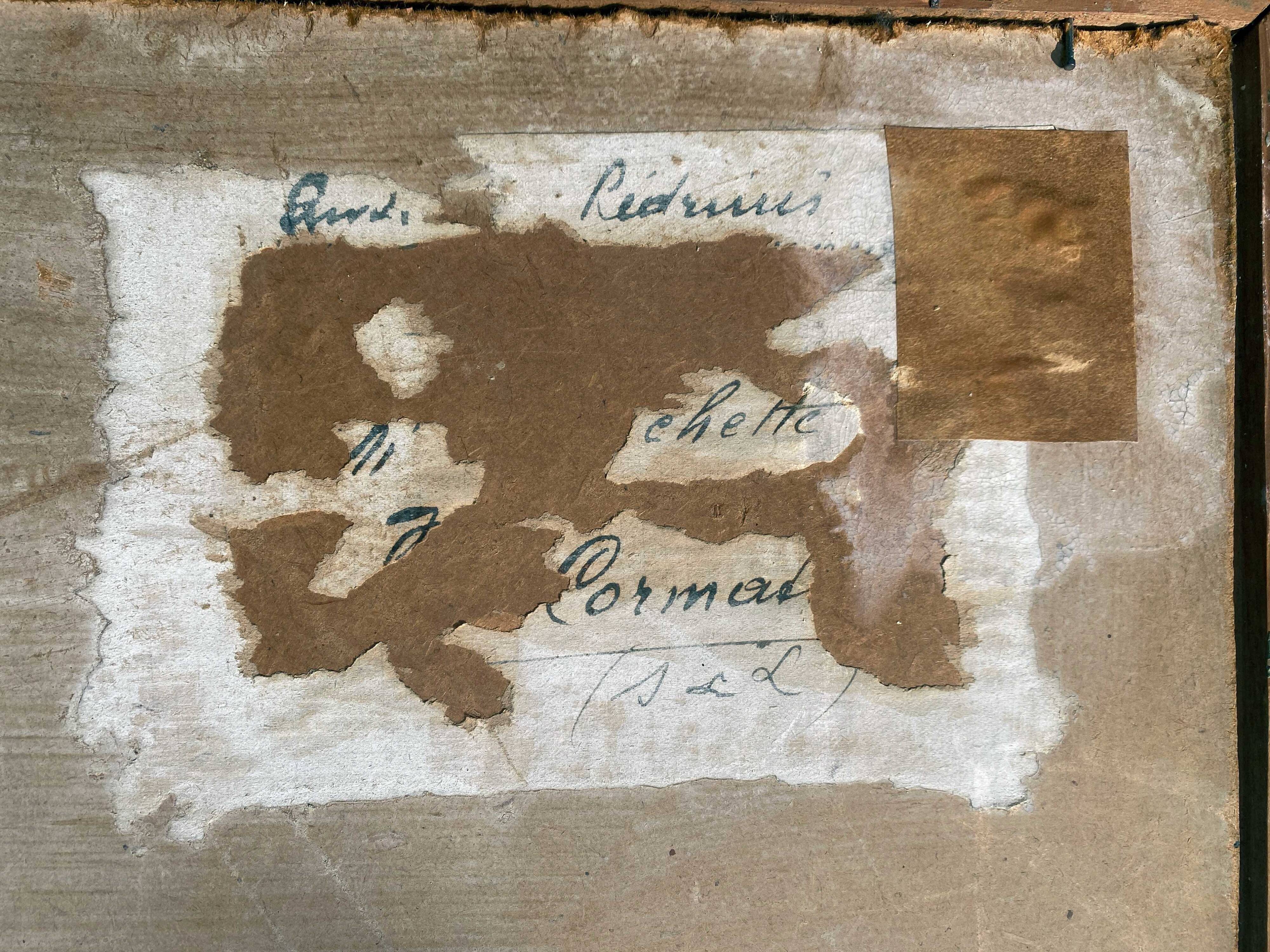 Old Painting Church of Chapaize (Saône-et-Loire) Farrier HSP signed