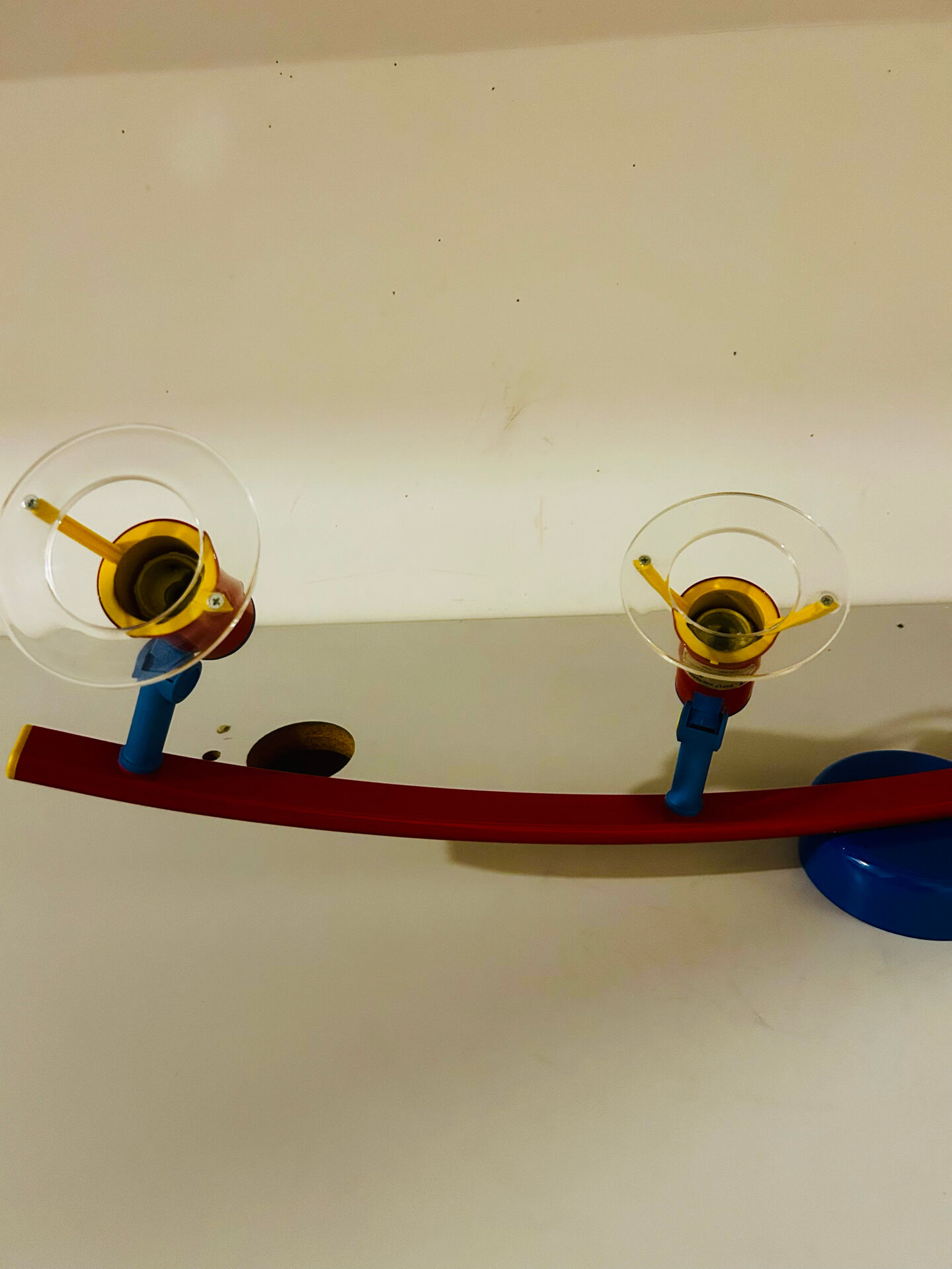 Ceiling light 4 Spots Shiny Vintage Germany 1980s
