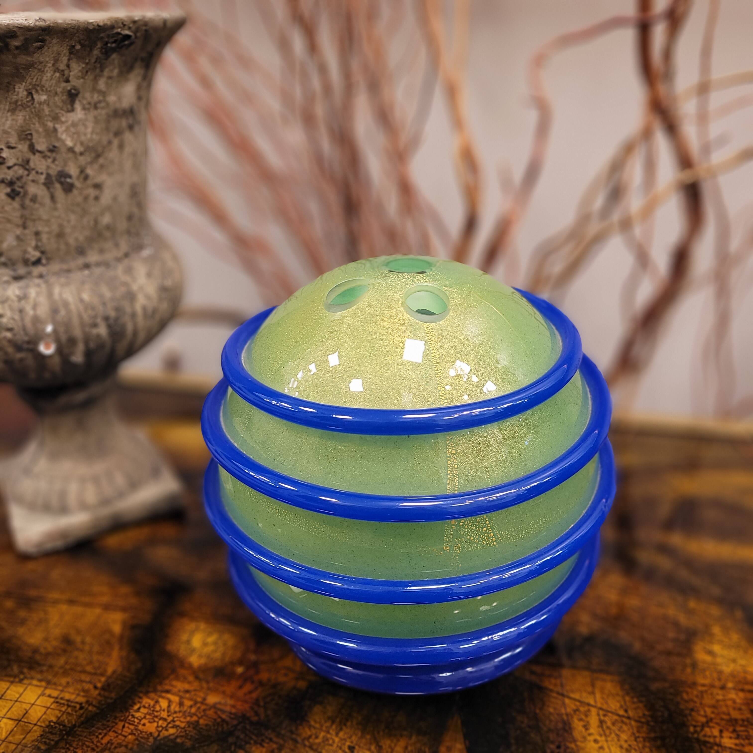 Jarrón / Center of table “Bolos”, EffE Vetreria Artistica, Murano crystal, s. XX – Italy