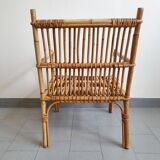 Vintage rattan armchair 1960