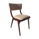 Chaise, cuir crème clair, pologne, 1960s