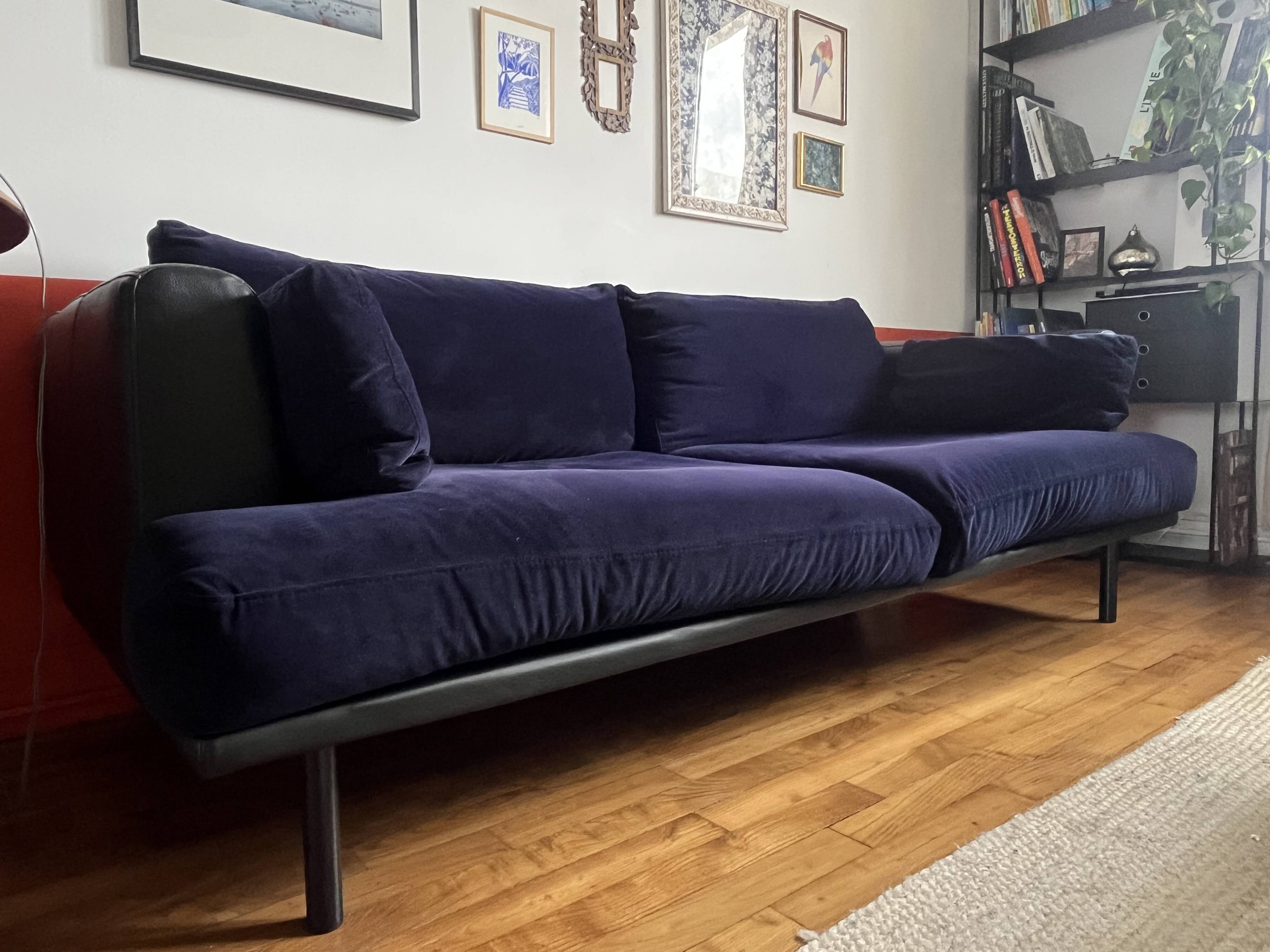 3-seater velvet sofa Habitat