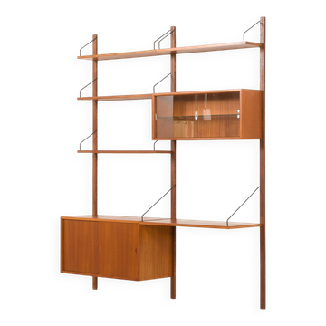 Poul Cadovius teak wall unit for Cado, 1960s