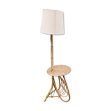 Wicker floor lamp