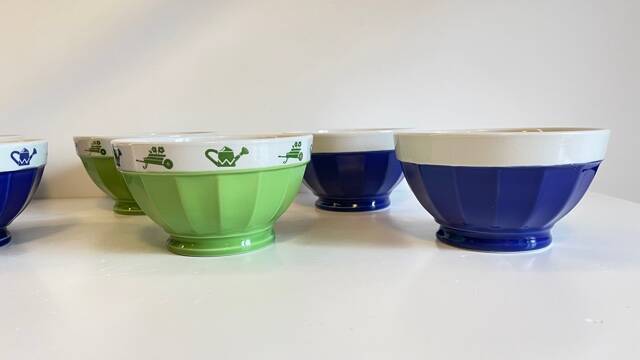 3 BOWLS Italian Porcelain SATURNIA Vintage
