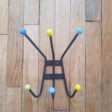 Vintage wall coat rack