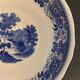 Salad bowl in blue and white earthenware, burgenland model of villeroy and boch