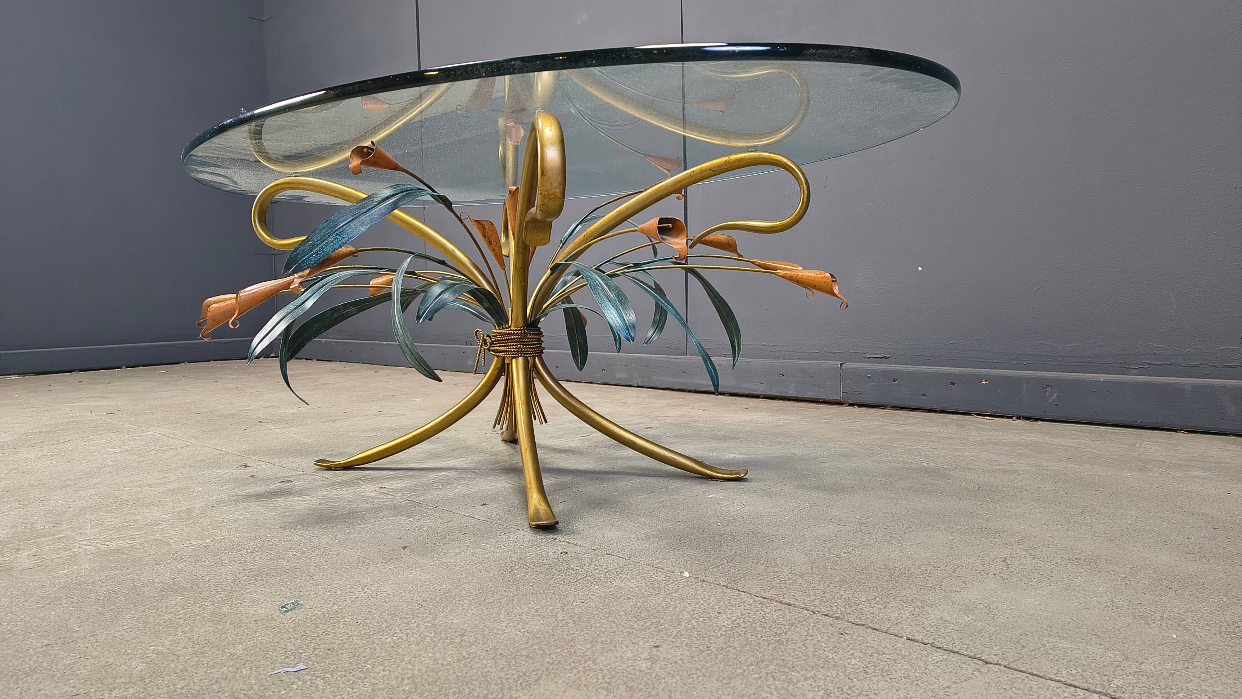 Table basse florentine dans le style de Hans Kögl, années 1970