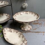 Compotier and ravier earthenware of Sarreguemines