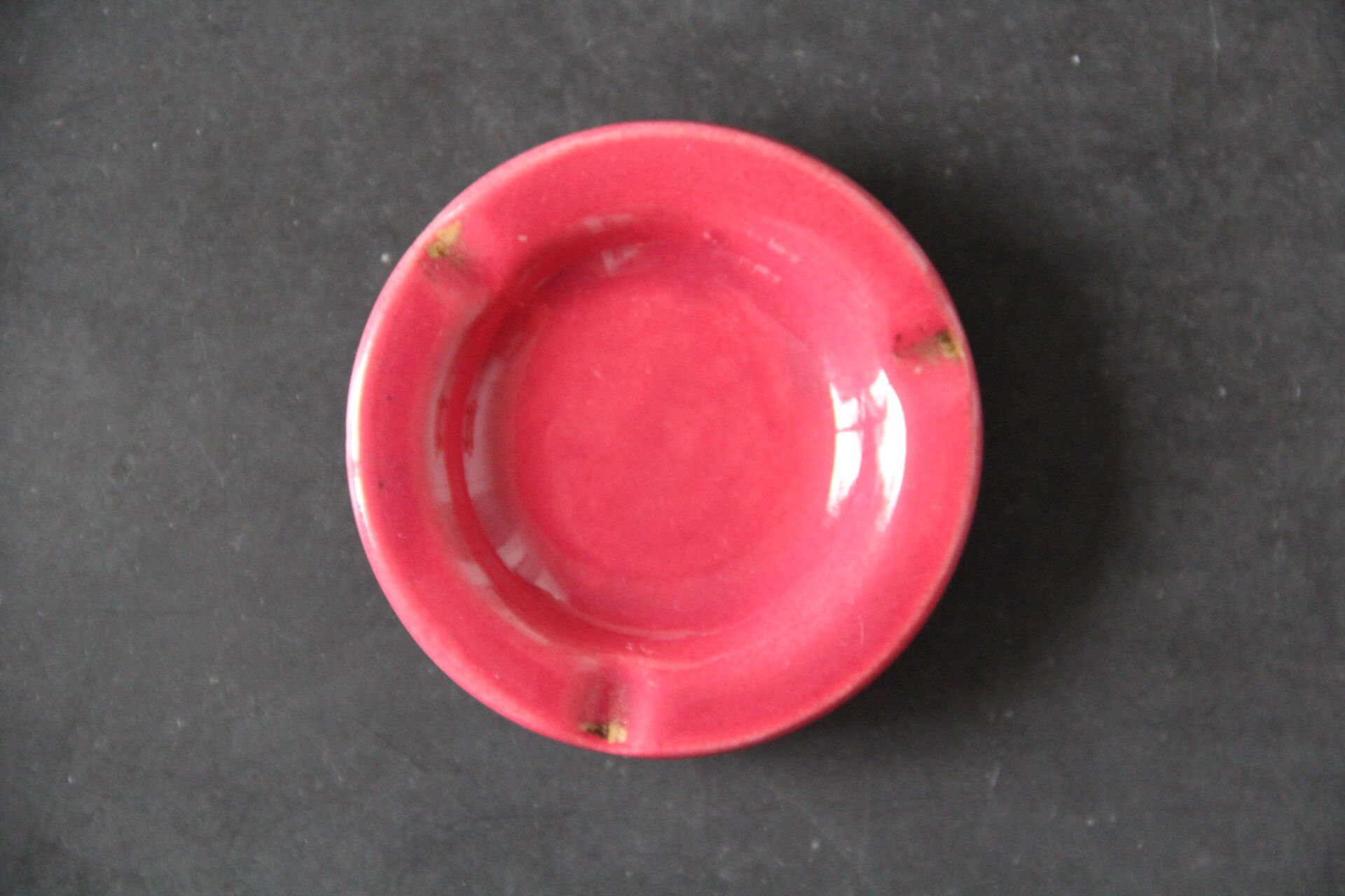 Ashtray in old earthenware