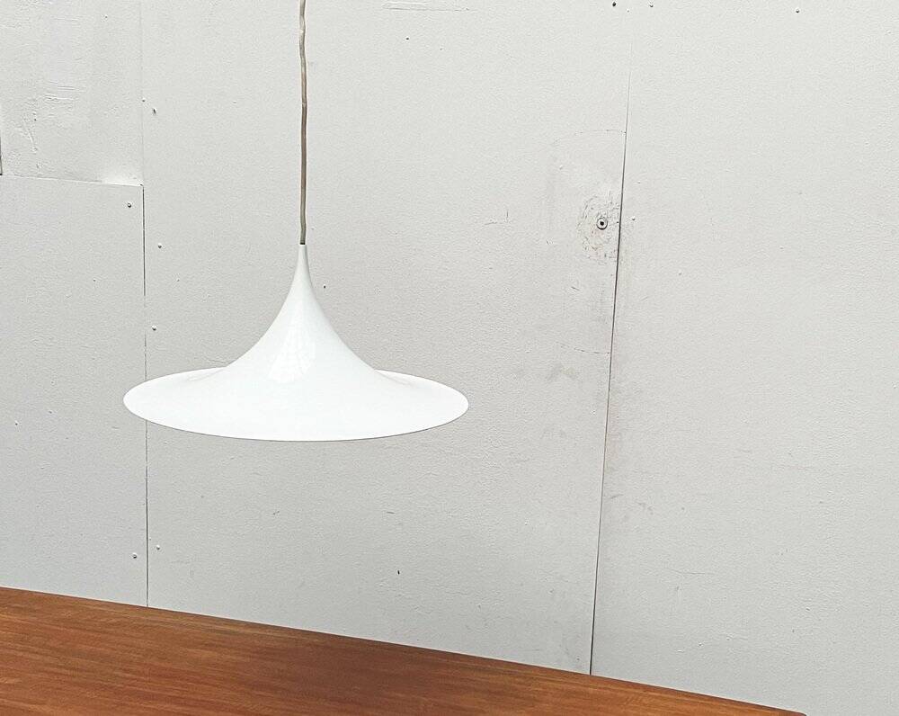 Semi-suspended space mid-century lamp by Bondrup & Thorup for Egoluce, Italy, 1970s.