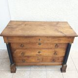 Empire period walnut commode