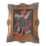 Peinture à l'huile d'ange de l'école de Cuzco du XXe siècle