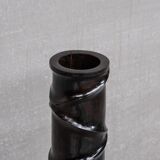 Pair of Wooden Tall French Mid-Century Decorative Vases