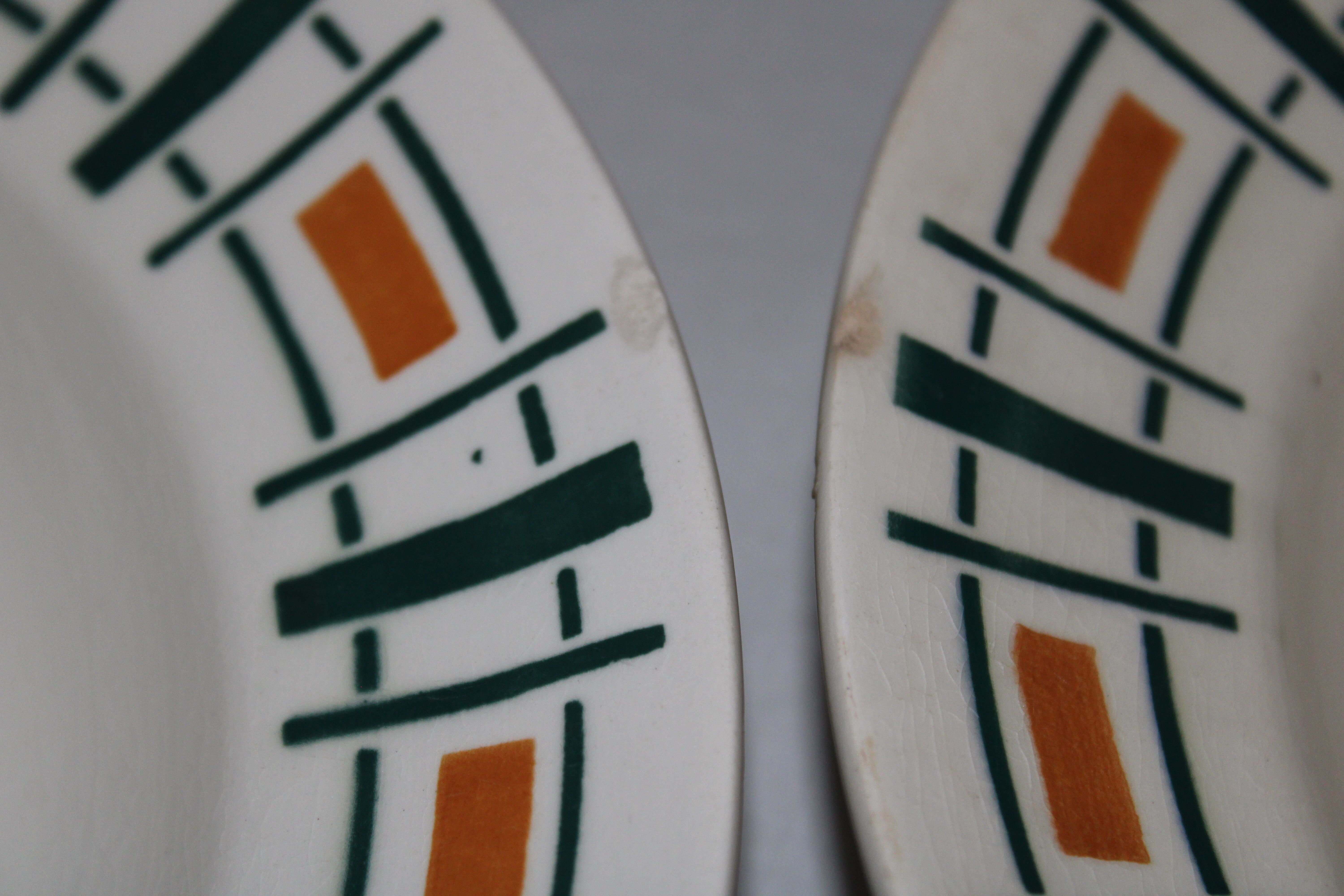 Lot of 5 Badonviller model Quiberon hollow plates