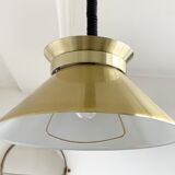 Vintage brass belid, sweden pendant, mid century hanging lamp