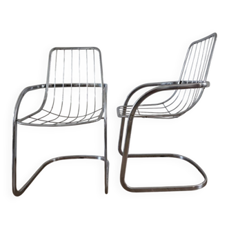 Cidue pair of chairs, 1970s.