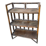 Bamboo rattan shelf
