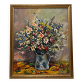 Old painting on canvas still life
