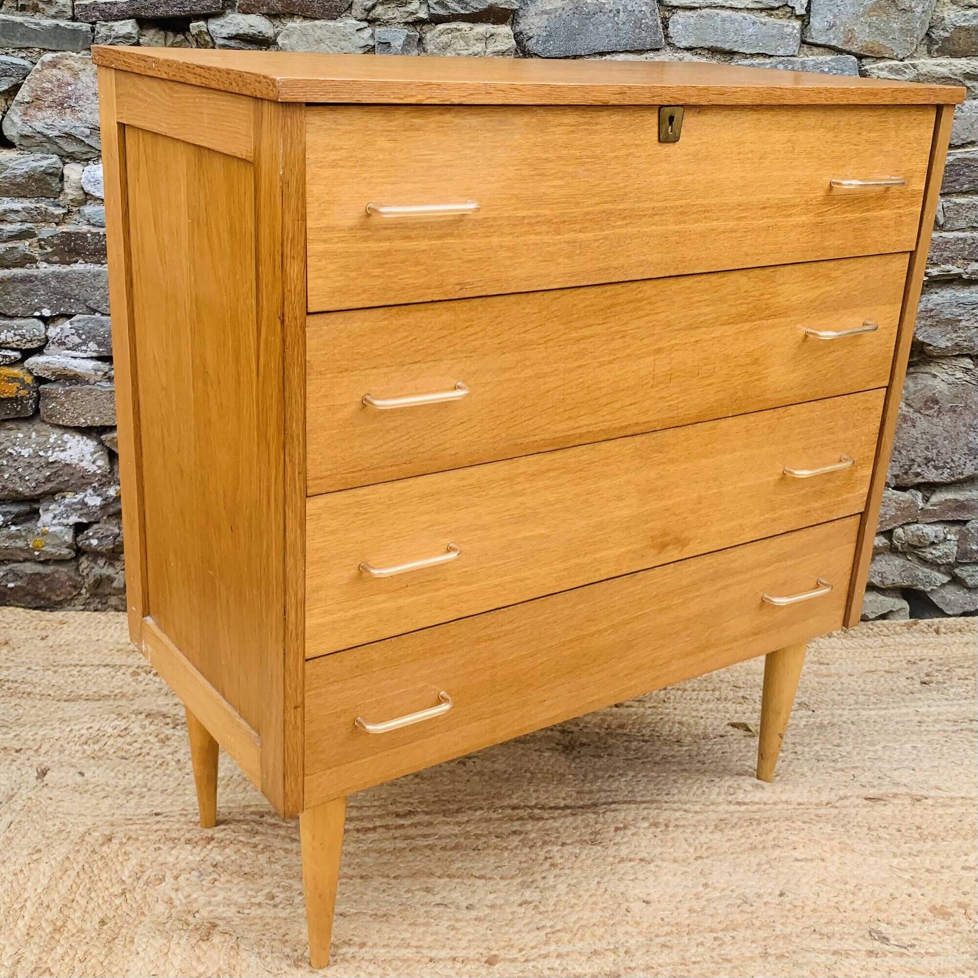 Vintage chest of drawers with 4 drawers – 1960s/70s