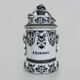 Chasonic porcelain medicine jar, hand painted. XIXth