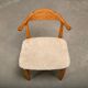 Henning Kjærnulf brutalist dining chairs set in Oak and Sheepskin, Denmark