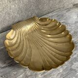 Very large centerpiece in gilded bronze representing a shell