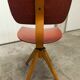 Workshop chair 1950 feet compass skaï red atypical