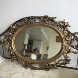 Large baroque mirror rockery 82x50cm