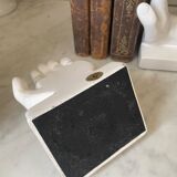 VAGA International ceramic bookends, hand-shaped, 1980s.