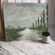 Landscape oil painting