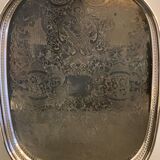 Christofle serving tray in silver metal