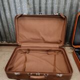 Lot de valises vintage en cuir