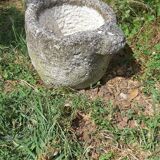Reconstituted stone potiche