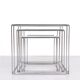 Isocèle Chrome Nesting Tables Max Sauze, 1970s France