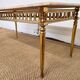 Marble and brass coffee table