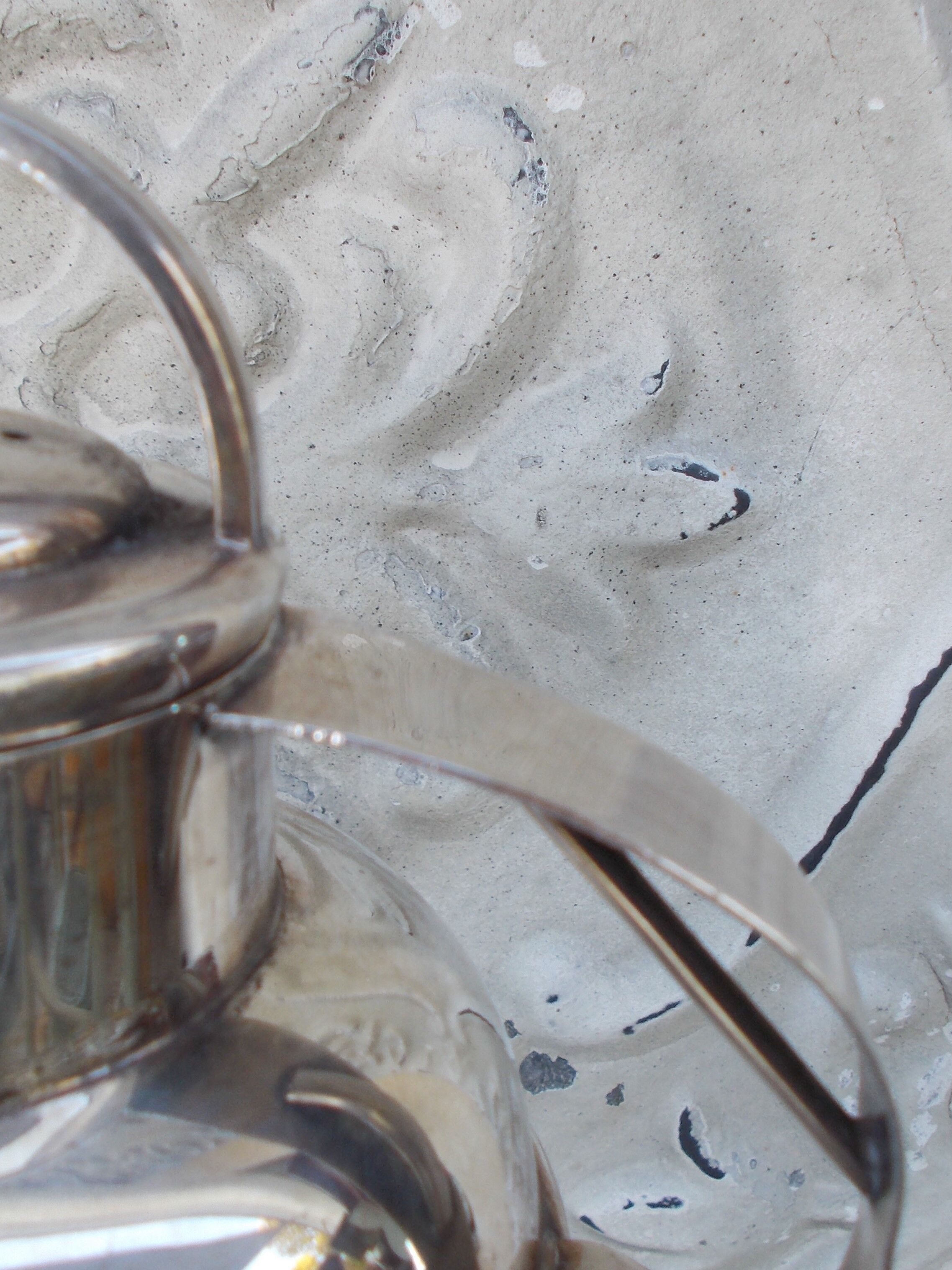Vintage silver metal pourer Marlboro copper