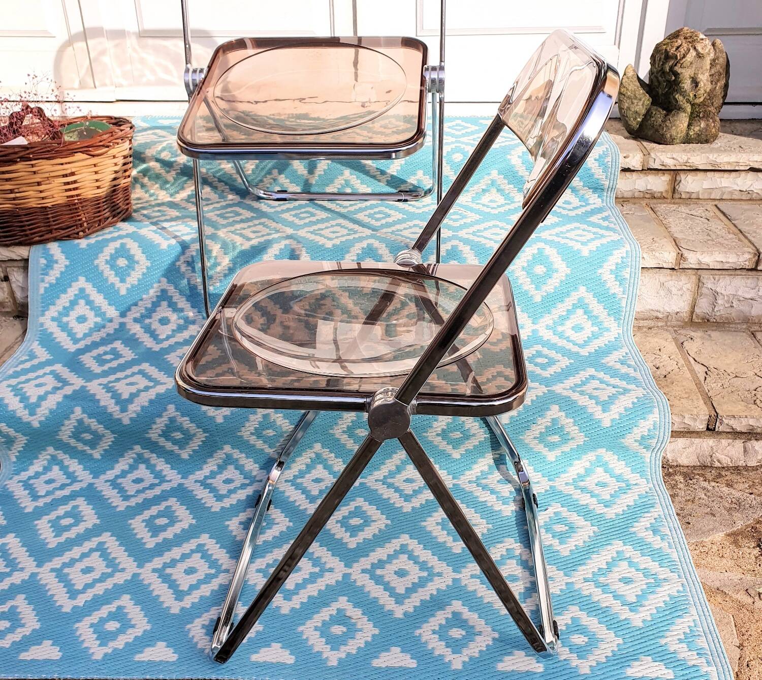 2 Folding chairs by Giancarlo Piretti for Castelli, Italy