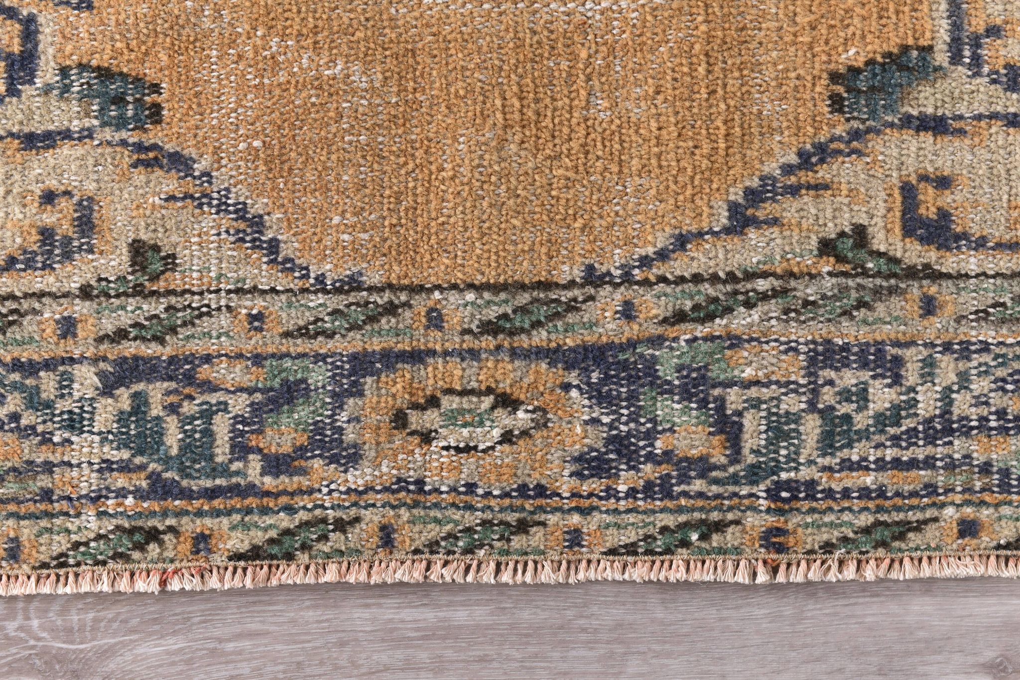 Tapis vintage classique orange 57s 158x260 cm